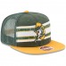 Men's Green Bay Packers New Era Green/Gold Vintage Throwback Stripe 9FIFTY Adjustable Snapback Hat 2751714